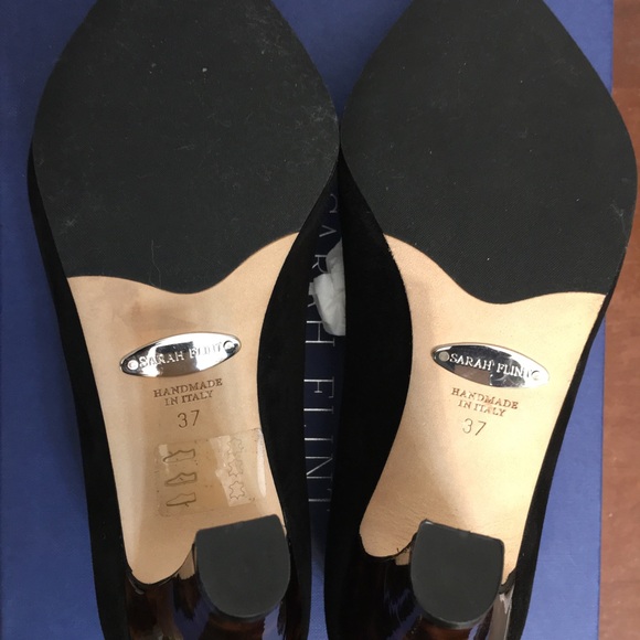 sarah flint jay pumps 85 black suede. Made in Italy. Size EU 37. US 7 - Picture 13 of 15